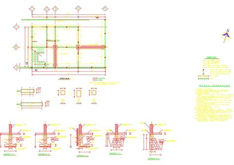 Autocad Planos De Cimentacion