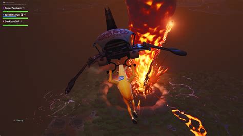 Fortnite S Volcano Erupts And Destroys Tilted Towers Loot Lake Vault Opened Ign