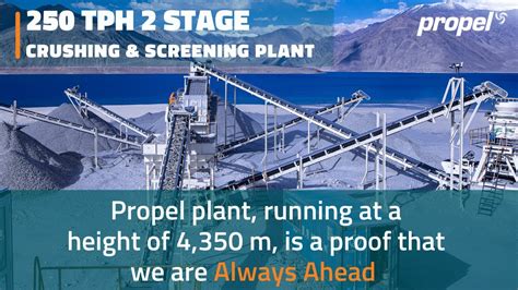 Propel Tph Stage Crushing Screening Plant Running At M