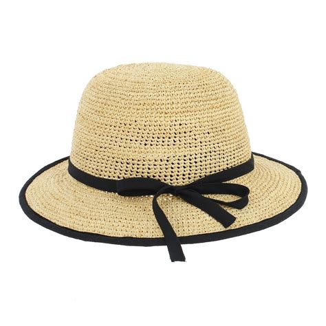 Chapeau Cloche Raphia Naturel