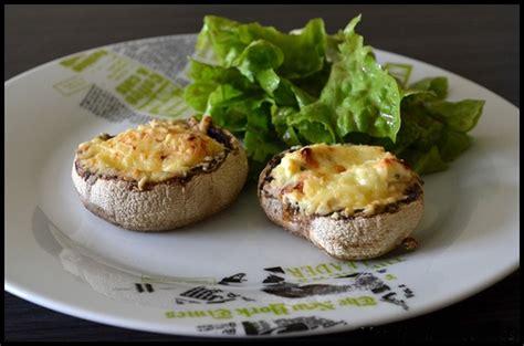 Recettes Principales Champignons Farcis Au Jambon Et Fromage