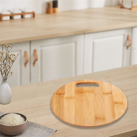 Iuhan Bamboo Chopping Board, Solid Wood Cutting Board for Kitchen