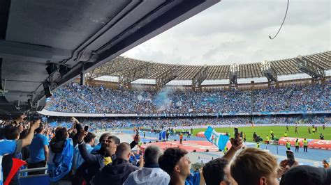 Maxi Schermo Allo Stadio Maradona Per La Festa Scudetto Del Napoli