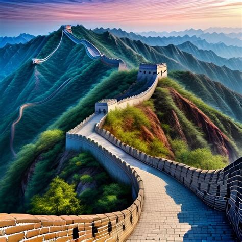 Premium AI Image | World tourism day The great wall of China