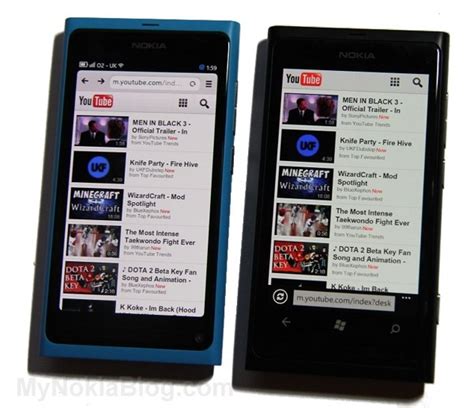 Nokia N9 Vs Lumia 800