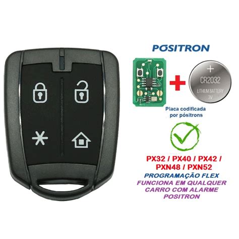 Controle Alarme Positron Modelo PX42 Serve Para Toda Linha Faz A Boa