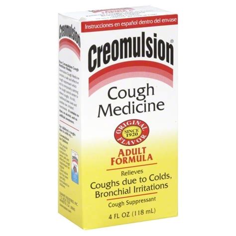 Creomulsion Cough Medicine Adult Formula 4 Oz Shipt