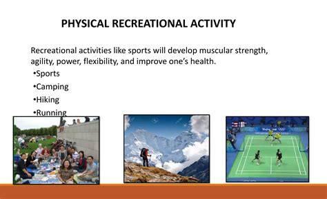 outdoor recreational activity pptx
