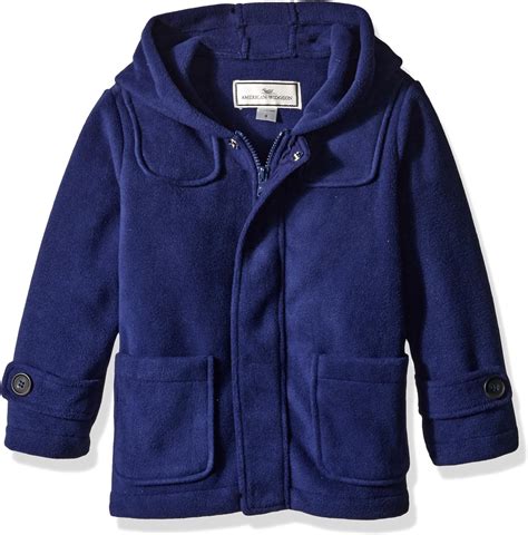 Widgeon Boys Little Fleece Hooded Coat Navy 5 Clothing