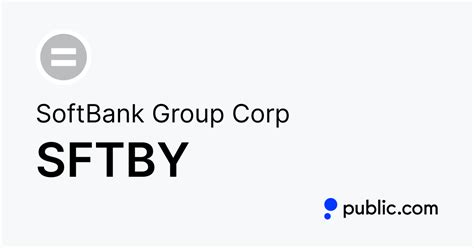 Buy SoftBank Group Corp Stock – SFTBY Stock Quote Today & Investment ...