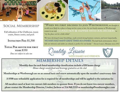 2016 wcc membership brochure by Westborough Country Club - Issuu