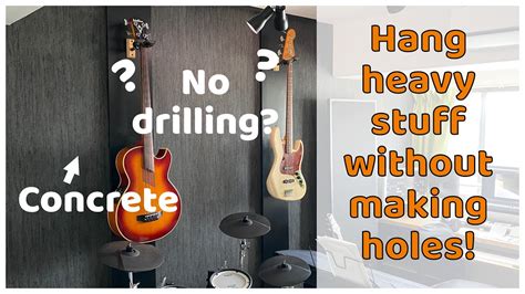 Hang Guitars Without Drilling Holes In The Wall Youtube