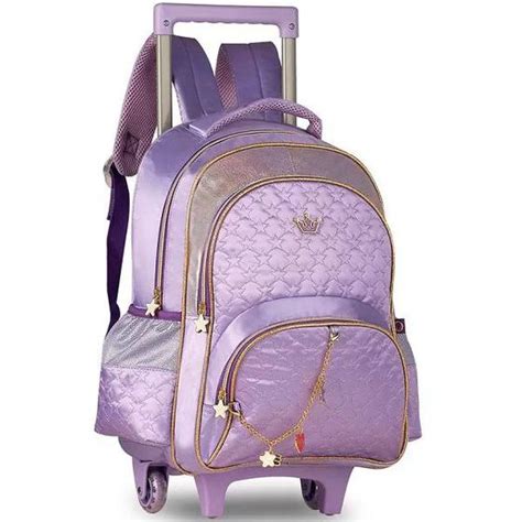 Mochila Rodinha Juvenil Sweet Queen Escolar Meninas Sq K Clio