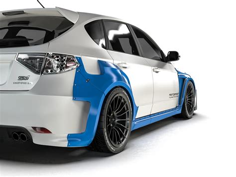 Fenderist Spec S Fender Flares Set Wide Body Kit Subaru Impreza Wagon Wrx Wrx Sti 05 07