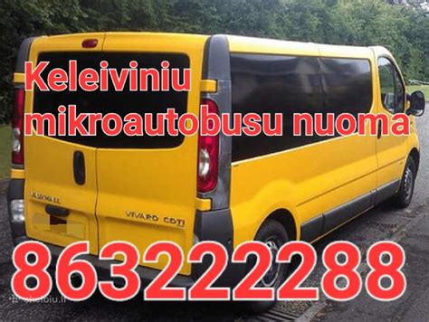 Keleiviniu Mikroautobusu Nuoma Klaipeda Skelbiu Lt