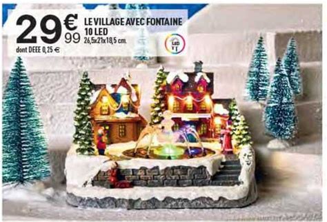 Promo Le Village Avec Fontaine Led Chez Centrakor Icatalogue Fr