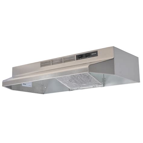 Buf403ss Broan® 30 Inch Convertible Under Cabinet Range Hood 230 Max Blower Cfm Stainless Steel