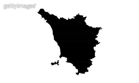 Black Silhouette Map Of Tuscany Region In Italy 이미지 1327235129 게티이미지뱅크