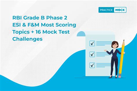 RBI Grade B Phase 2 ESI F M Most Scoring Topics 16 Mock Test Challenges