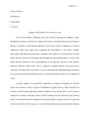 Feminist Theory Final Essay 1 Docx Calderon 1 Kaylee Calderon John