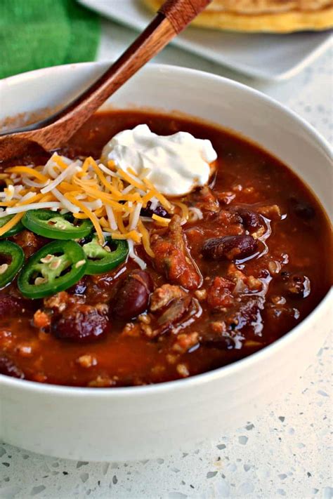 The Best Ground Turkey Chili Thick Robust And Hearty