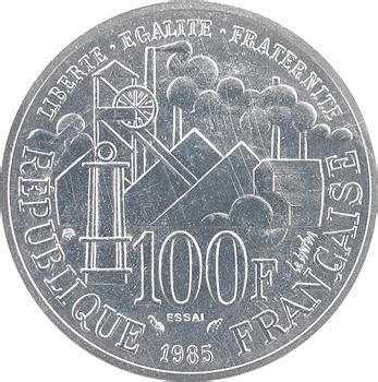 Ve République essai de 100 francs Emile Zola Germinal 1985 Pessac