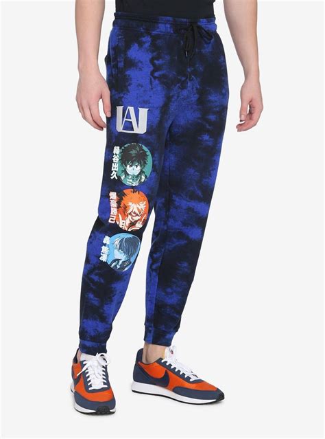 My Hero Academia Deku Bakugo Todoroki Tie Dye Sweatpants Hot Topic
