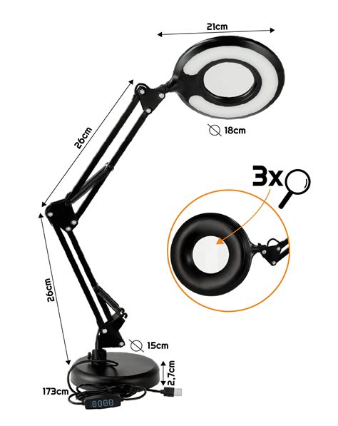 Lampka Biurkowa Led W Cct Czarna Kod Stl Berge