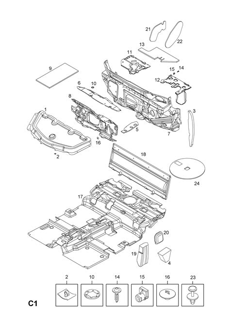 Opel Corsa D Rear Lock Pillar Insulator Opel Epc Online