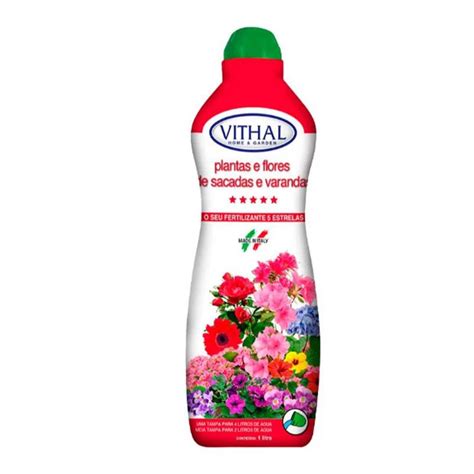 Fertilizante Líquido Para Plantas E Flores Vithal 1 Litro Vithal Home