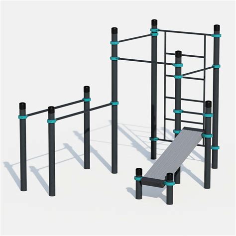 Calisthenics Cube Mit Parallelbarren Und Schr Gbank