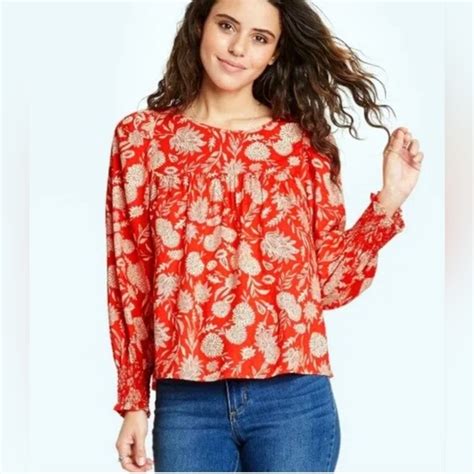 Universal Thread Tops Universal Thread Floral Blouse Poshmark