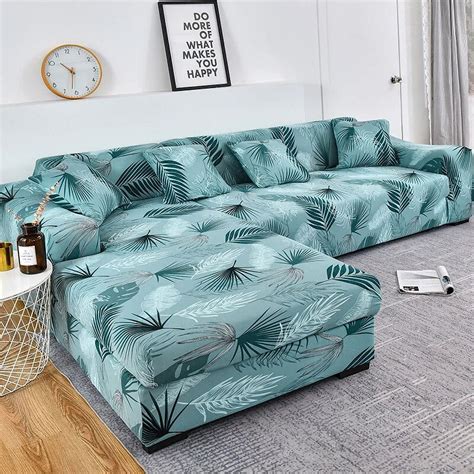 L Shape Need 2pcs Sofa Covers For Living Room Elastic Slipcovers Couch