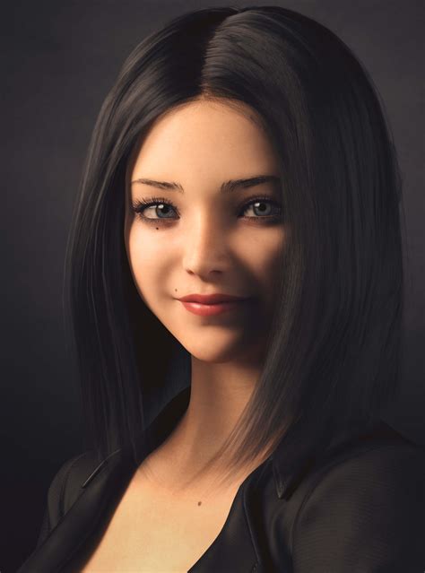 Alice Portraits 3d Render Digital Art By Jakonoid