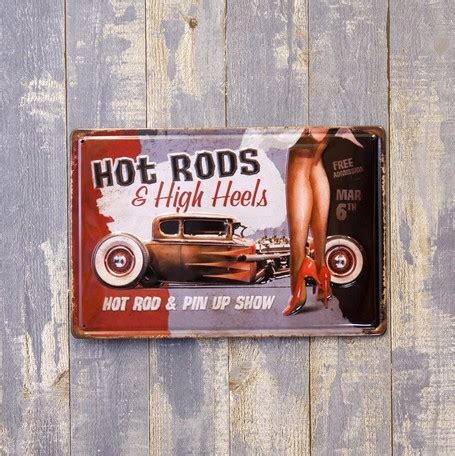 Yahoo オークション アンティークエンボスプレート HOT RODS HIGH