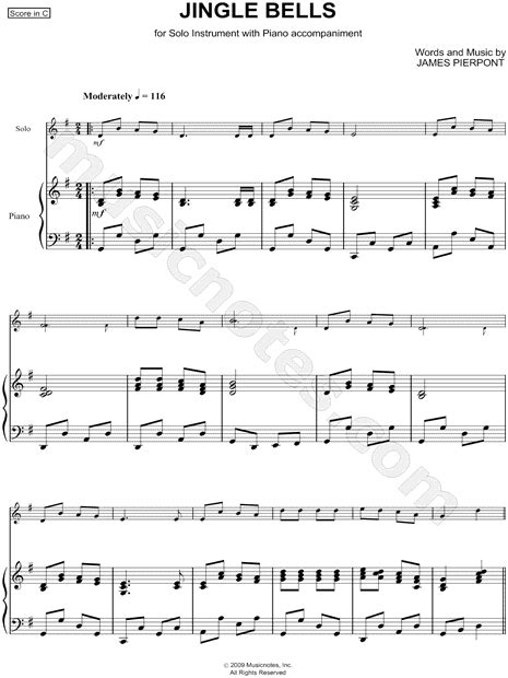 Jingle Bells Sheet Music Piano