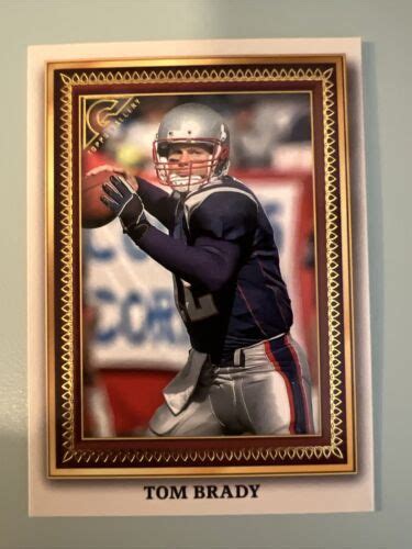 Topps Composite Football Tom Brady Gold Boarder Ebay