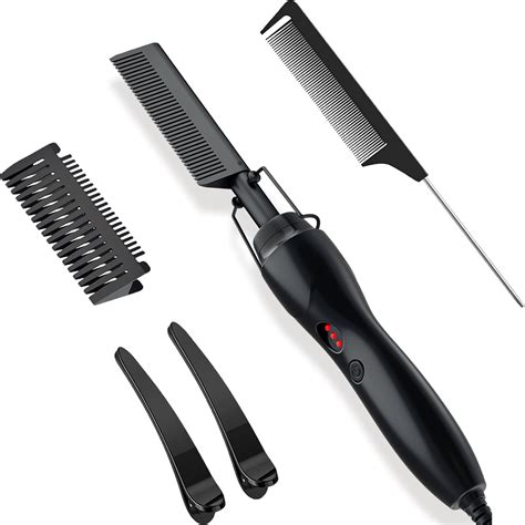 Hot Comb Hair Straightener Electric Straightening Comb Anti Scald