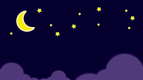 Night Sky Cartoon Stock Video Footage for Free Download