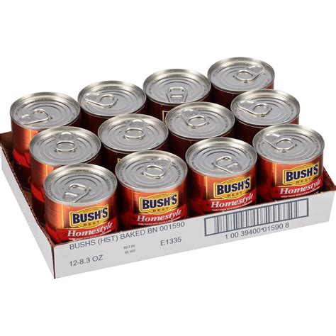 BUSH'S BEST Homestyle Baked Beans 8.3 Ounce Can (Pack of 12) Canned ...