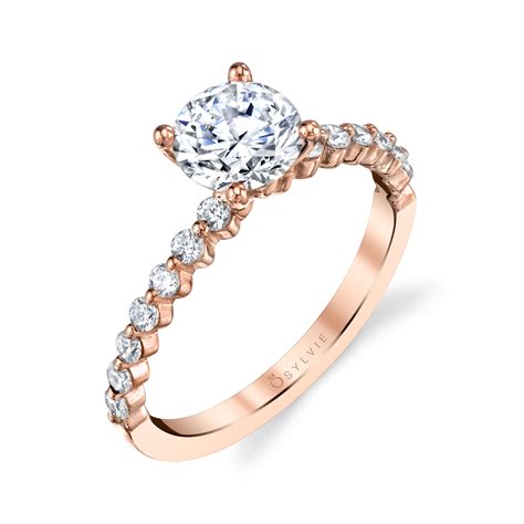 Store - SOLITAIRE ENGAGEMENT RING WITH SIDESTONES