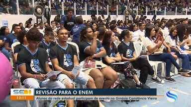 SE TV 1ª Edição Estudantes da rede estadual participam de revisão