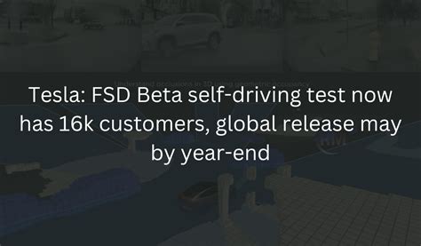 Tesla Fsd Beta Self Driving Test Now Has 16k Customers Global Release