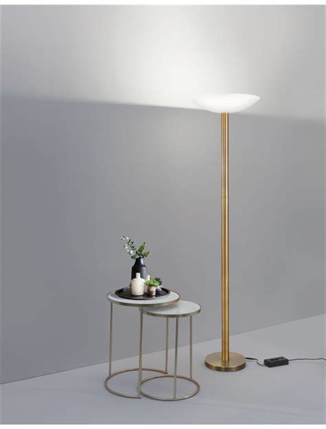 Nova Luce Floor Table Luminaires Rocco Bronze Metal Acrylic