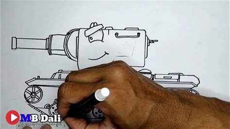 Cara Menggambar Tank Kv 2 Dari Homeanimation Cartoon About Tank Youtube