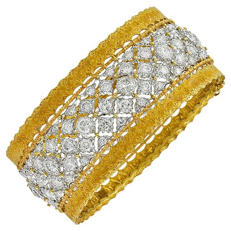 Gold And Diamond Bangle Bracelet Seidengang For Sale At Stdibs