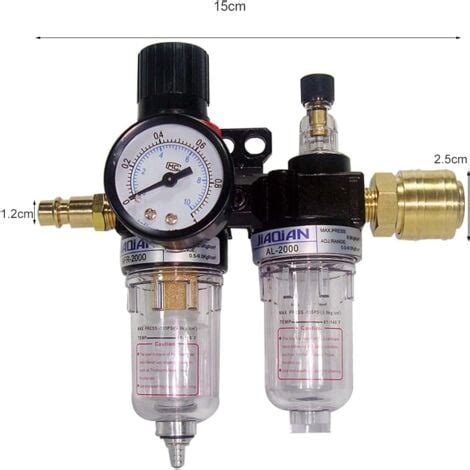 Filtro Regolatore Regolatore Pressione Aria Separatore Acqua Olio