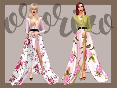 The Sims Resource Ondria Recolor Evening Dress Nr Slyd