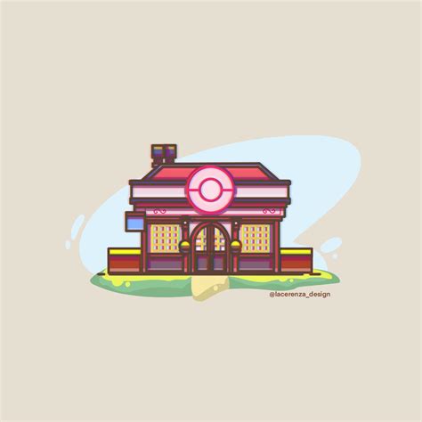 "Pokemon Center" but in minimalist, fan art by me : r/PokemonSwordAndShield