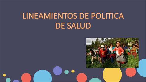 Lineamientos De Pol Tica De Salud Jasmine Flores Udocz